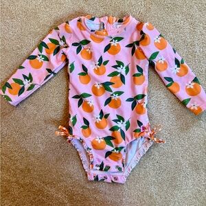 RuffleButts Orange You The Sweetest One Piece